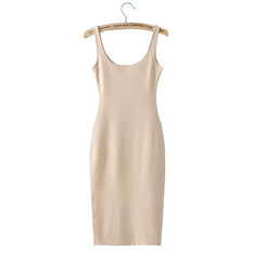 Simple Casual Sleeveless Dress  - Apparel Store Online