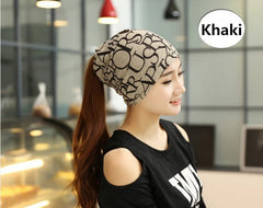 Cap Knitted Scarf Letter Beanies - Apparel Store Online