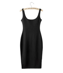 Simple Casual Sleeveless Dress  - Apparel Store Online