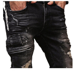 High Quality Mens Ripped Biker Jeans - Apparel Store Online