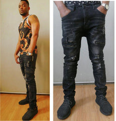 High Quality Mens Ripped Biker Jeans - Apparel Store Online