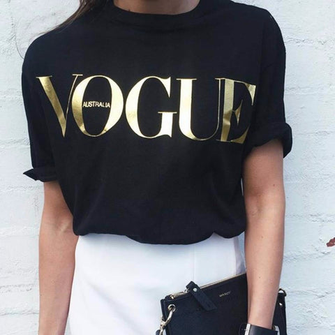  VOGUE Printed T-shirt Women's Tee - Apparel Store Online