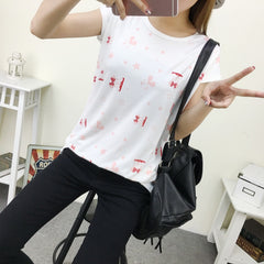 Carton Letter Print Female Top - Apparel Store Online