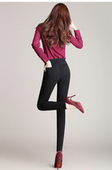 Elastic Waist Skinny Jeans - Apparel Store Online