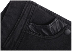 Elastic Waist Skinny Jeans - Apparel Store Online