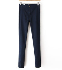 Pencil Pants High Waist Jeans - Apparel Store Online