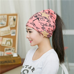 Cap Knitted Scarf Letter Beanies - Apparel Store Online