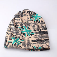 Cap Knitted Scarf Letter Beanies - Apparel Store Online