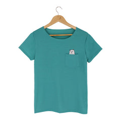 Cat Lovers Pocket Summer T Shirt - Apparel Store Online