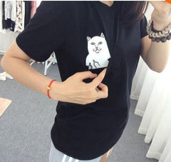 Cat Lovers Pocket Summer T Shirt - Apparel Store Online