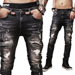 High Quality Mens Ripped Biker Jeans - Apparel Store Online