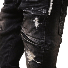 High Quality Mens Ripped Biker Jeans - Apparel Store Online