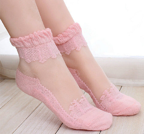  Beautiful Crystal Lace Women Socks - Apparel Store Online