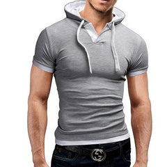  Men's Hooded Sling Short-Sleeved Tees - Apparel Store Online