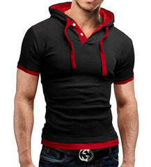  Men's Hooded Sling Short-Sleeved Tees - Apparel Store Online