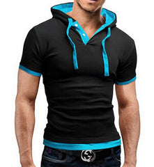  Men's Hooded Sling Short-Sleeved Tees - Apparel Store Online