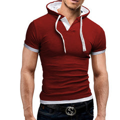  Men's Hooded Sling Short-Sleeved Tees - Apparel Store Online