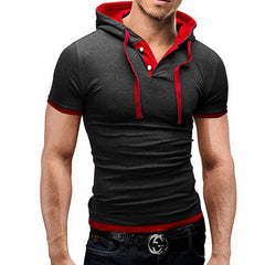  Men's Hooded Sling Short-Sleeved Tees - Apparel Store Online