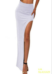 Women High Waist Open Side Split Skirt - Apparel Store Online