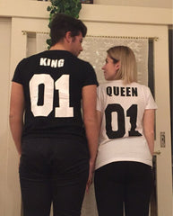 Valentine Shirts King Queen For Couples - Apparel Store Online