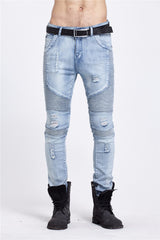 Men's Skinny Rock Ripped Jeans - Apparel Store Online