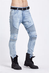 Men's Skinny Rock Ripped Jeans - Apparel Store Online