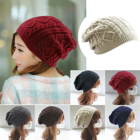 Twist Pattern Winter Hat - Apparel Store Online