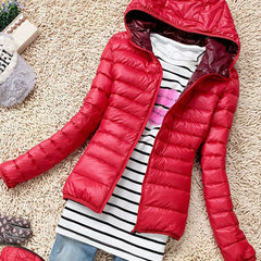 Hooded Women Slim Padded Jacket - Apparel Store Online