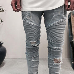 Men's Skinny Rock Ripped Jeans - Apparel Store Online