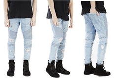 Men's Skinny Rock Ripped Jeans - Apparel Store Online