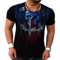 Mens Fashion Skull Printed T Shirt - Apparel Store Online