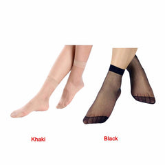  Crystal Transparent Silk Socks - Apparel Store Online